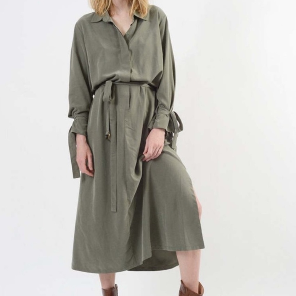 Meg Boaker Dress - Sage Green